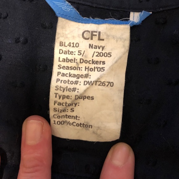 Vintage Dockers Button Up Long Sleeve Shirt - Picture 7 of 8